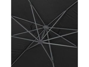 Sun 4 Alu offset garden parasol - Rectangle - 3 x 4 m - Black - Ballasted slabs included 2