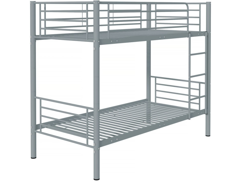 Bunk bed "ADAM" - 90 x 190 cm - Metal - Grey