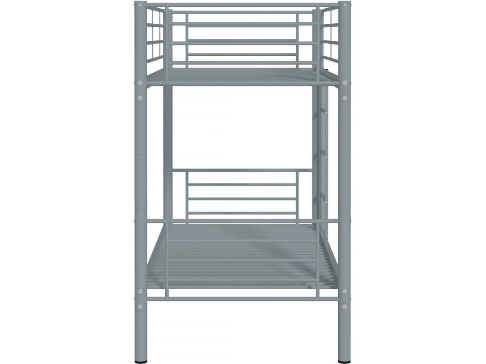 Bunk bed "ADAM" - 90 x 190 cm - Metal - Grey