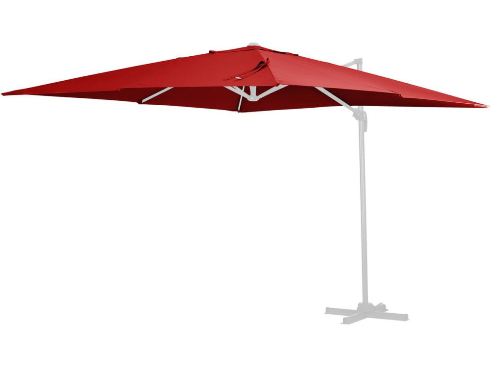 Spare cover for cantilever garden parasol "Sun 3"- 3 x 3 m - Red