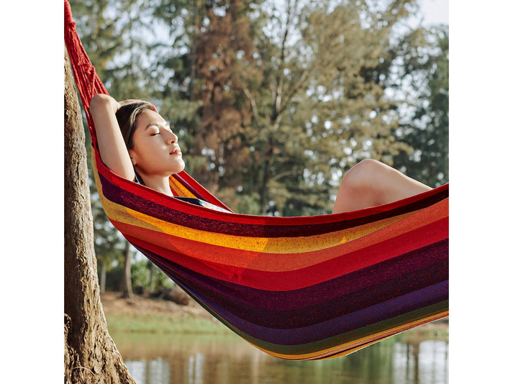 Dallas garden hammock canvas - 3.6 m - Red