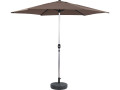 Straight garden parasol "Sol" made of aluminium - Ø 3m - Green - delivered with a base - GREY