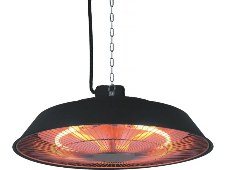 Hanging electric heater - 1500W - Black