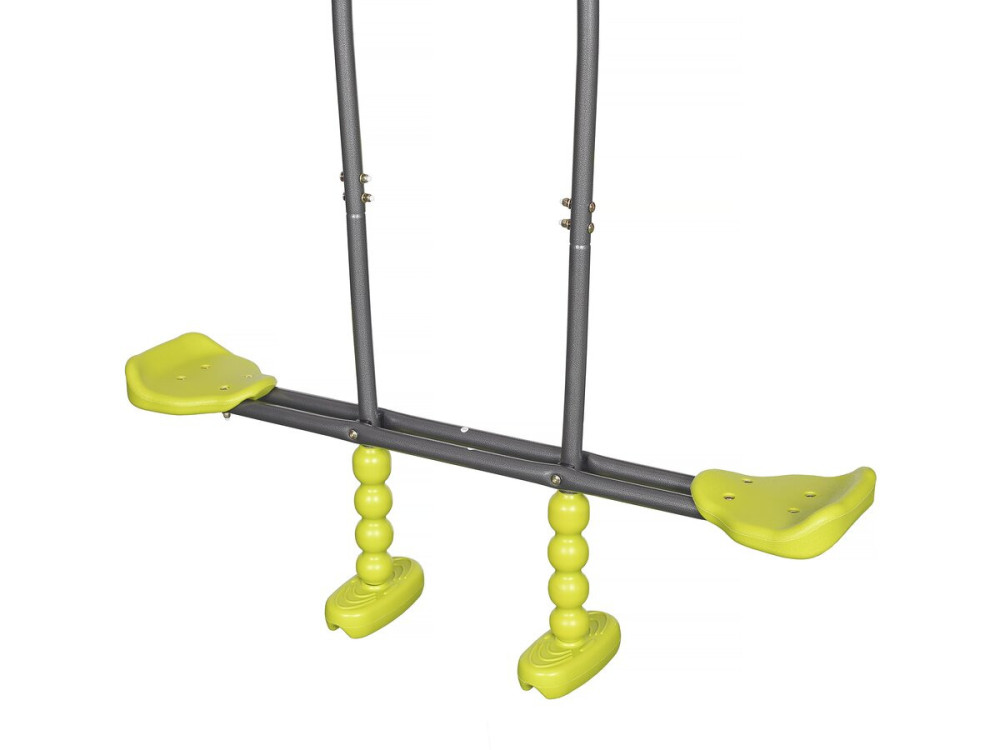 Enzo II" metal gantry with slide - 4 apparatus - Green