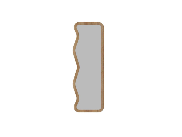 Asel" wooden mirror - 50 x 160 cm - Beige
