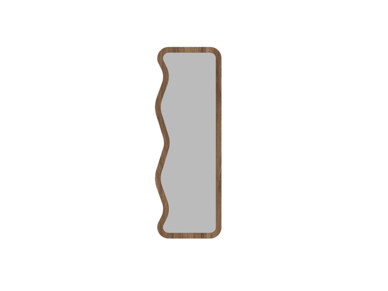 Asel" wooden mirror - 50 x 160 cm - Brown