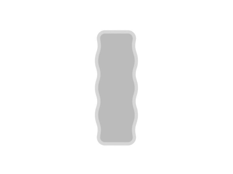 Aror" wooden mirror - 50 x 160 cm - White