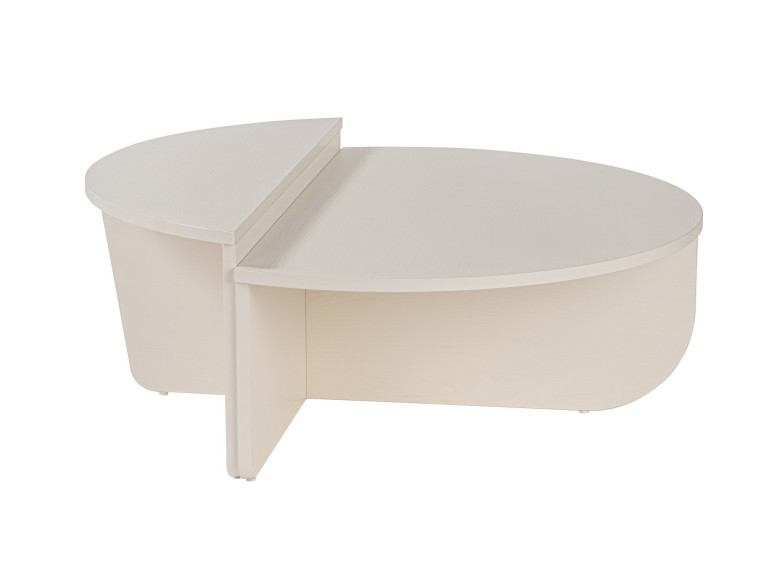 Orion" wooden coffee table 90 x 60 x 30 cm - Wood white