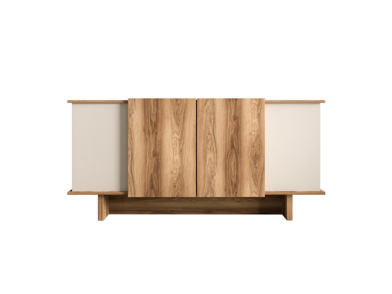 Diana" wooden sideboard - 180 x 40 x 81 cm - Beige