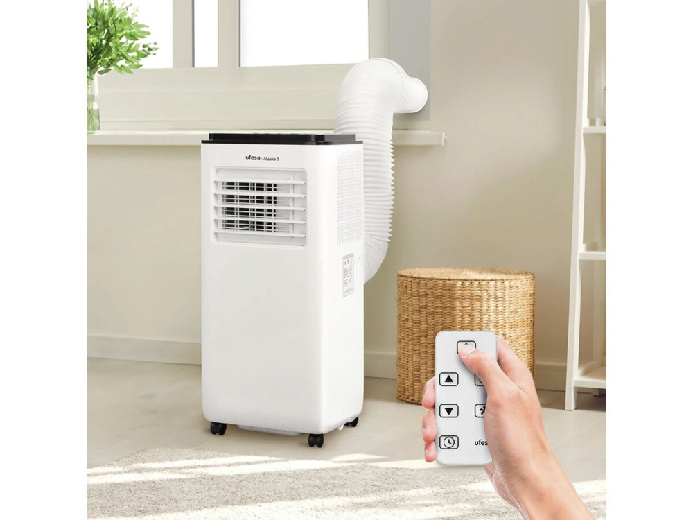 9,000 BTU Monobloc Portable Air Conditioner with Drain Hose - Up to 30 m²