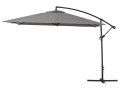 Overhanging Aluminium garden Parasol - "llios 3 " - Square -  9'10" x 9'10"- Cream - GREY