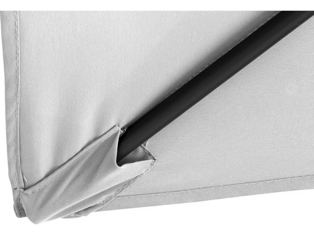 Garden parasol umbrella "Sol 2"" - Rectangular - 2 x 3 m - Grey