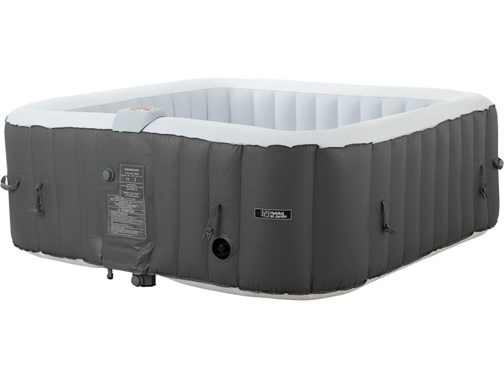 RIVIERA inflatable spa in PVC - 6 places - Grey/white