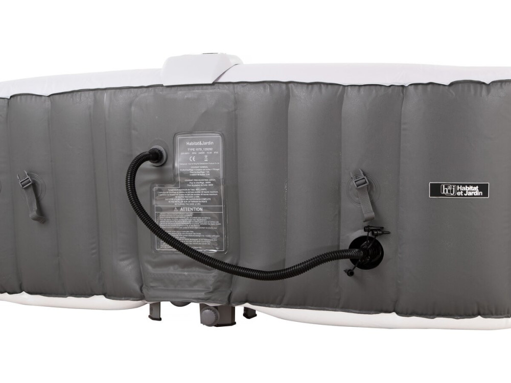 RIVIERA inflatable spa in PVC - 6 places - Grey/white