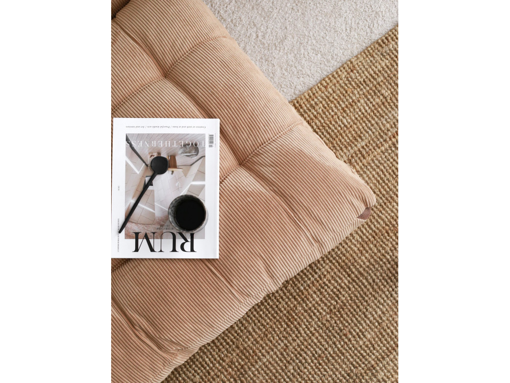 2-seater fabric sofa bed "Fold" - 120 x 75 x 79 cm - Brown