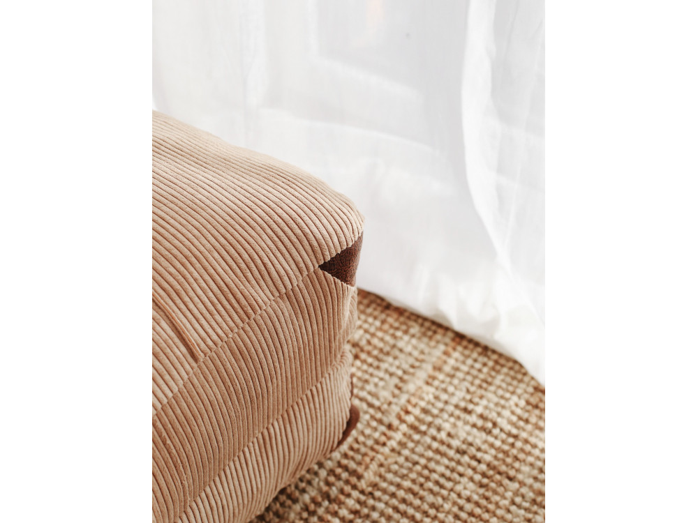Fold" fabric armchair-bed - 80 x 60 x 70 cm - Brown