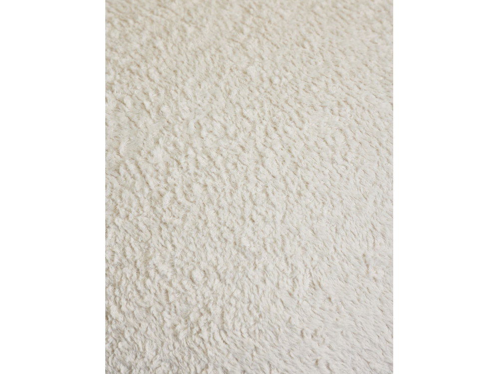 Magnus" fabric pouffe - 45 x 45 x 48 cm - White