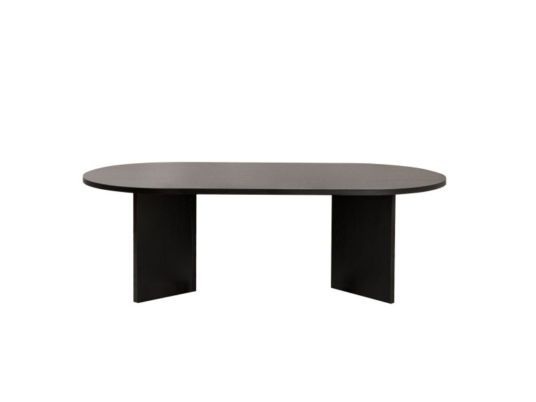 Wooden coffee table "Sable" - 60 x 119 x 40 cm - Black wood