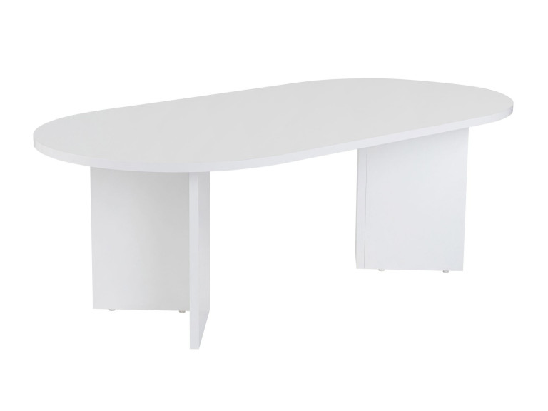 Sable" wooden coffee table - 60 x 119 x 40 cm - White
