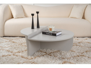 Orion" wooden coffee table 90 x 60 x 30 cm - Grey 2