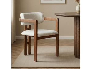 Toscana" wooden chair - 54 x 54 x 76 cm - White 2