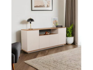 Arista" wooden sideboard - 180 x 44 x 75 cm - Beige 2