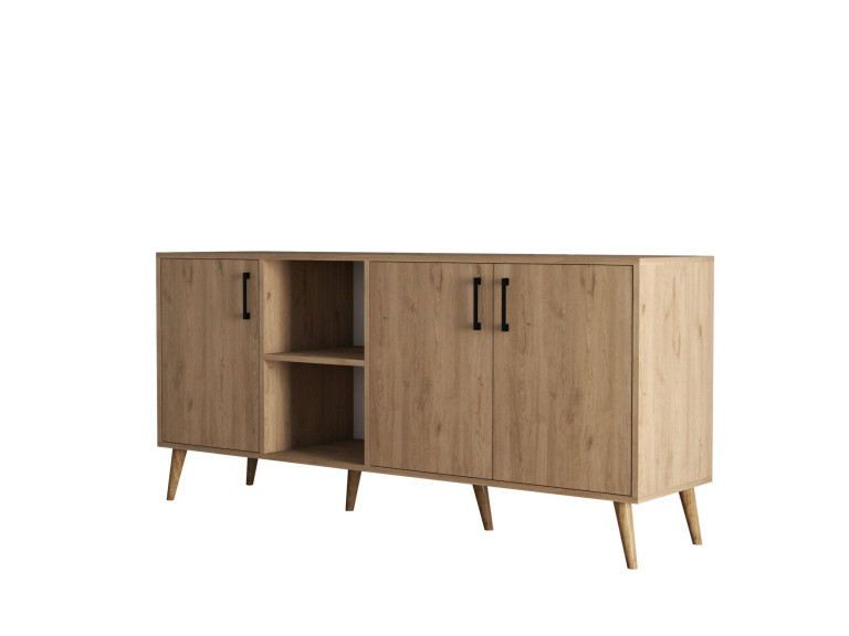 Wooden sideboard "Exxen" - 180 x 45 x 80 cm - Brown