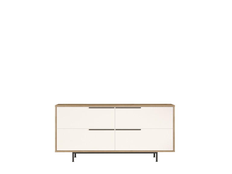 ON3-SW" wooden sideboard - 160 x 44 x 74 cm - White