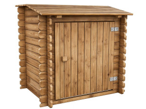 Keny" filter box in treated wood - 120 x 95 x 113 cm - for swimming pools