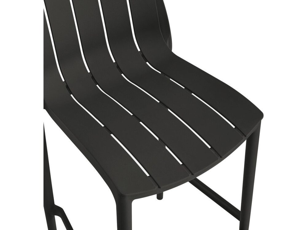 Set of 2 "Vaena" stacking garden high chairs - Black