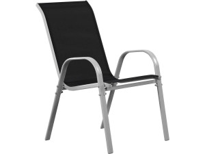Textelene Garden Armchair "Cordoba" - Phoenix - Black - Set of 4 2