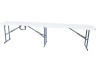 Foldy" metal bench - 183 x 29 x 42 cm - White