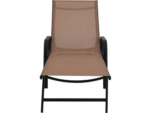 Set of 2 "Farniente" metal sun loungers - Taupe 2