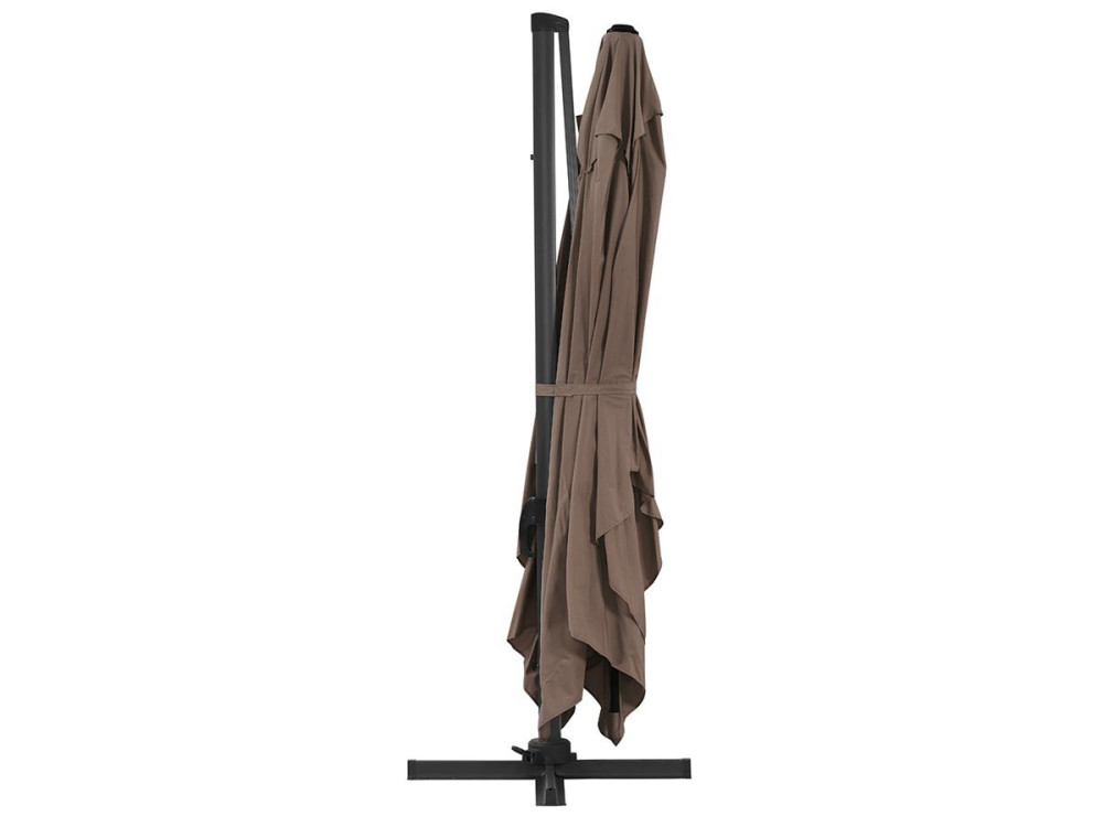 Cantilever Garden Umbrella in Aluminium "Sun 4" - Rectangular - 3m x 4m (9ft. 1 in. x 13ft. 1.5 in.) - Moleskin