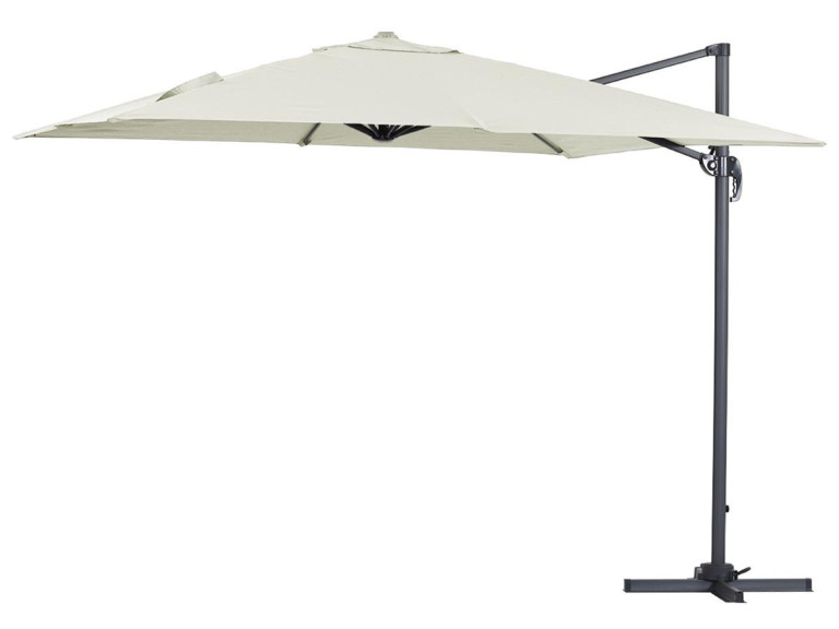 Cantilever Umbrella with Aluminum Frame "Sun 3" - Square - 3 x 3 m  (9'10" x 9'10")  - Off White