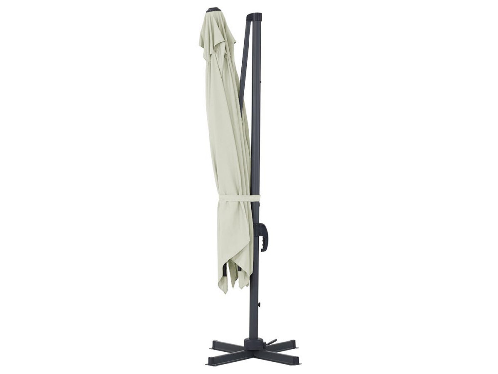 Cantilever Umbrella with Aluminum Frame "Sun 3" - Square - 3 x 3 m  (9'10" x 9'10")  - Off White