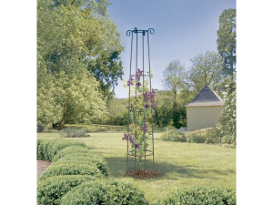 Decorative stand - "Obelisk" - Ø 0.41 x 2.00 m - Antique rust