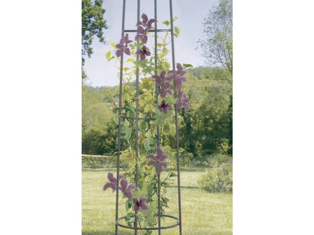 Decorative stand - "Obelisk" - Ø 0.41 x 2.00 m - Antique rust