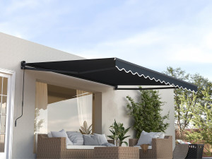 2.5 x 3 m "Ombra 3" retractable aluminium awning - Anthracite grey 2