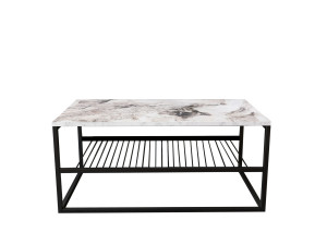Asude" wooden coffee table - 95 x 55 x 42 cm - White