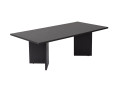 Sabin" wooden coffee table - 60 x 119 x 40 cm - Atlantic pine - Black Wood