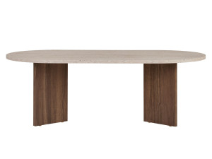 Wooden coffee table "Sable" 119 x 60 x 40 cm - Travertine