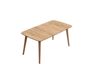 Luci" wooden coffee table 100 x 53 x 45 cm - Oak