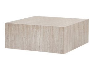 MDF coffee table "Prizma" - 90 x 90 x 35 cm - Travertine