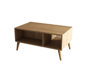 Wooden coffee table "Exxen" - 90 x 41 x 54 cm - Brown