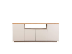 Arista" wooden sideboard - 180 x 44 x 75 cm - Beige
