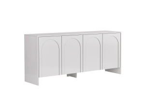 Arlen" wooden sideboard - 180 x 45 x 80 cm - White