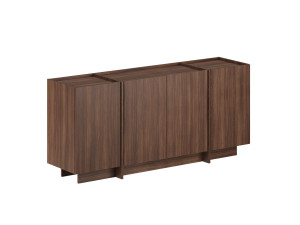 Dorma" wooden sideboard - 180 x 45 x 80 cm - Walnut Milano