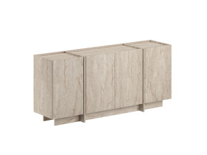 Dorma" wooden sideboard - 180 x 45 x 80 cm - Travertine