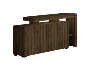 Beliz" wooden sideboard - 170 x 35 x 80 cm - Antique Walnut